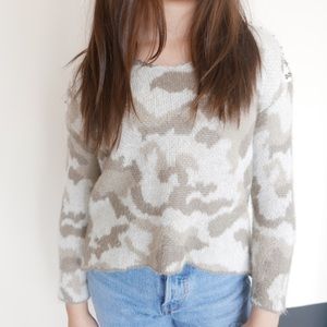 Animal print sweater